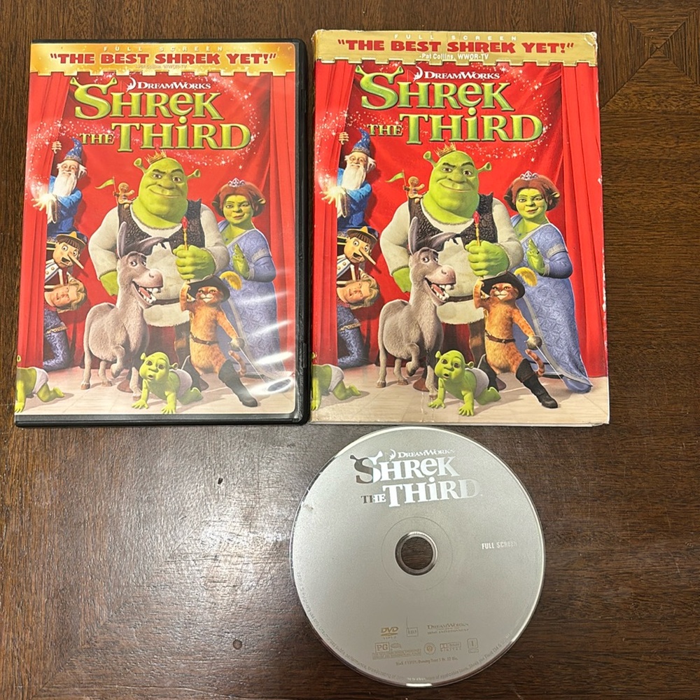 Shrek The Third On DVD 2007 Full Screen